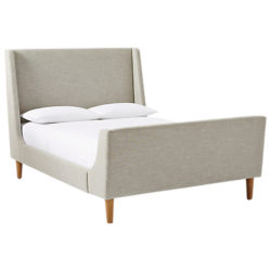 west elm Upholstered Sleigh Bed, Double